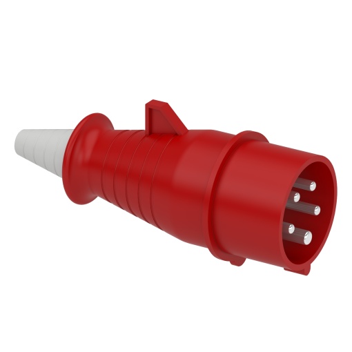 Ficha com inversor de fase, Mureva PK, 16 A, 3PNE, 400 V, IP44