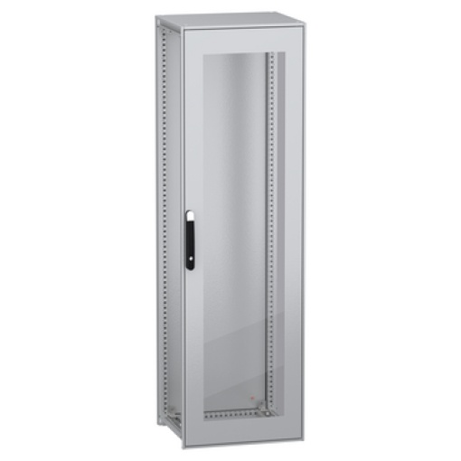 Armário elétrico modular de montagem no chão, PanelSeT SFN, aço descarbonizado, porta transparente, 2000x600x500mm, IP55