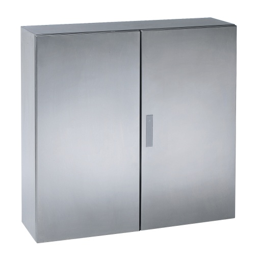 SPACIAL S3X stainless 316L, Scotch Brite finish, H1000xW1000xD300 mm.
