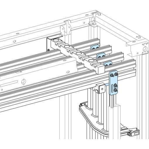 Ligacao vertical reta 1600A para LGYE