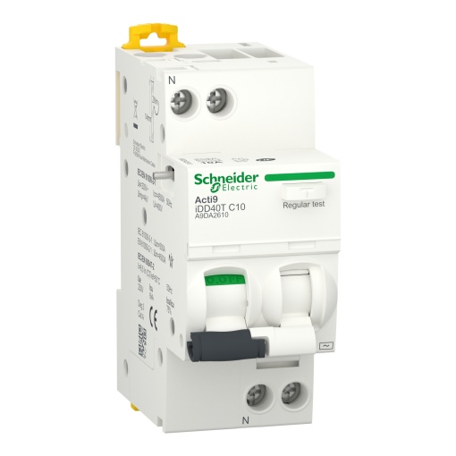 Acti9 iDD40T - RCBO - 1PN - 16 A - C Curve - 4500A6kA - 30mA - type AC