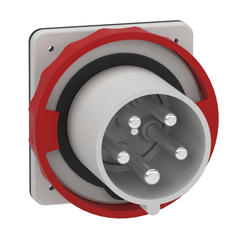 Ficha, Mureva PK, para montagem em quadro, 63 A, 3PNE, 400 V, IP67