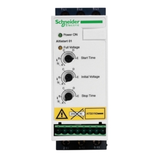 Arrancador suave para motores assíncronos - ATS01 - 9A - 200..240V  1,5 kW