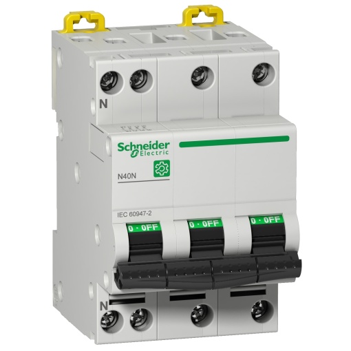 Multi9 - Disjuntor N40N, 3PN, 20A, curva C, 10kA IECEN 60947-2