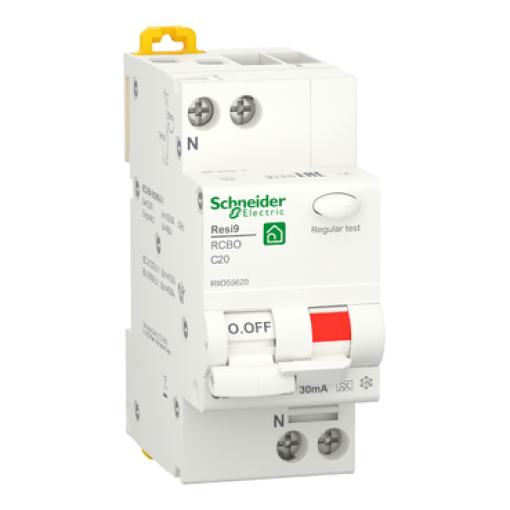 Resi9 - Disjuntor Diferencial 1PN 20A C 6000A 30mA A