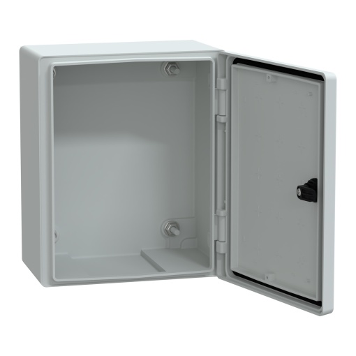 wall-mounting encl. polyester monobloc IP66 H308xW255xD160mmmetal mount.plate