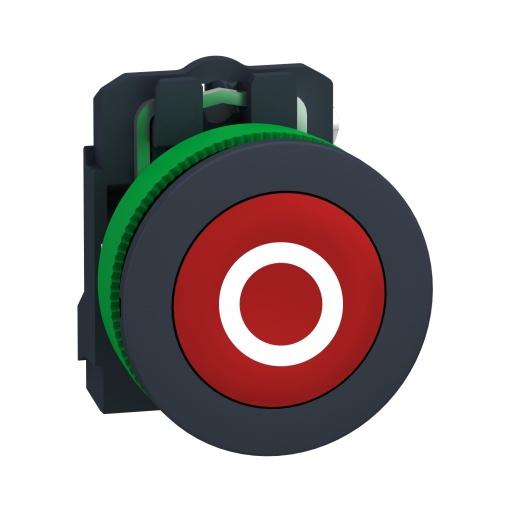 botão flush  1nc com vermelho marcação ou