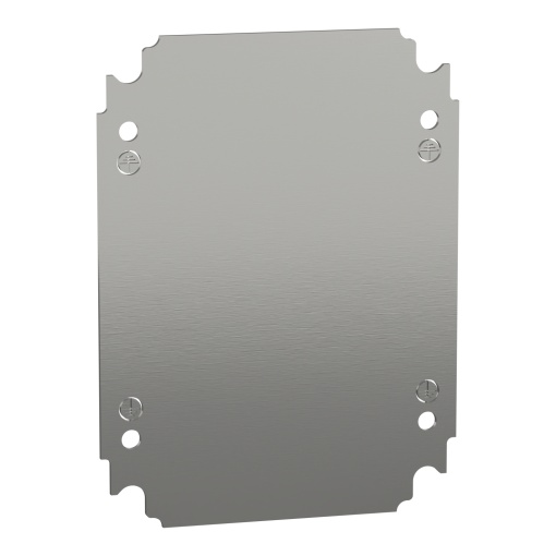Plain mounting plate H250xW200mm made of galvanised sheet steel