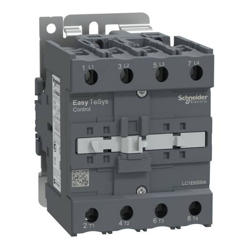Contator, controle fácil TeSys, LC1E, 4P 4NO, AC-3 80A, 380V