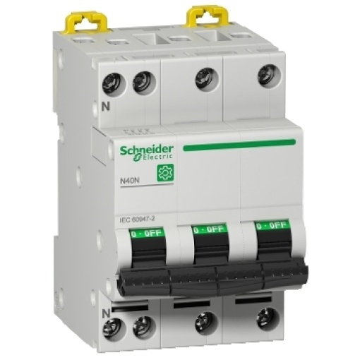 Multi9 - Disjuntor N40N, 3PN, 10A, curva C, 10kA IECEN 60947-2