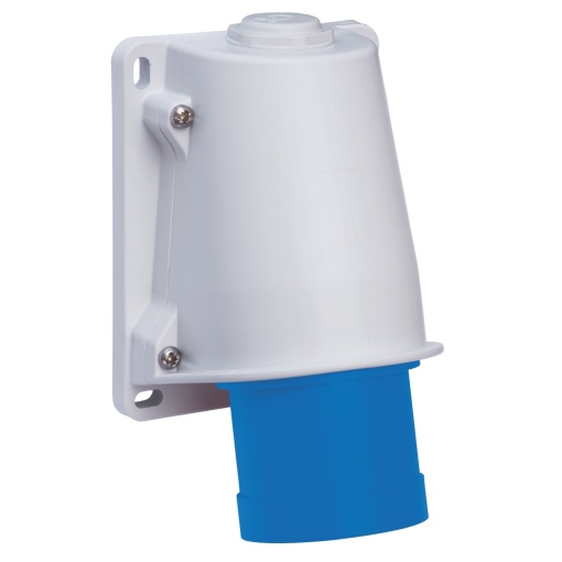 Ficha PratiKa - inclinada - 32 A - 3P  E - 200...250 V CA - IP44 - para montagem na parede
