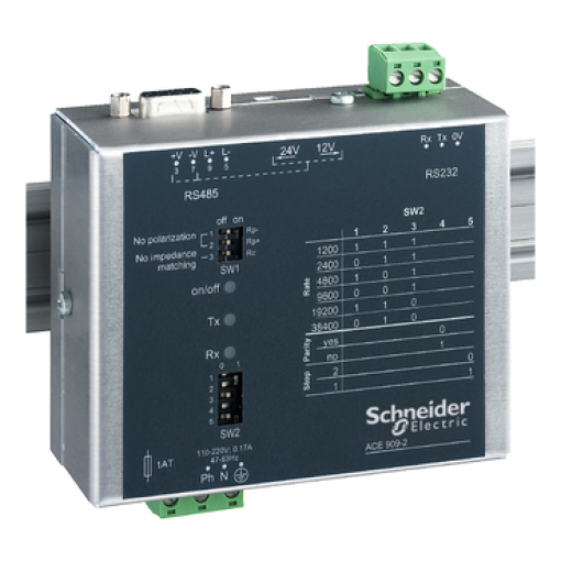 conversor RS232RS485 ACE909-2 Sepam série 20,40,80
