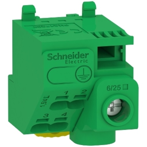 Resi9 - Borne terra 63A  kit junção 5 ligadores