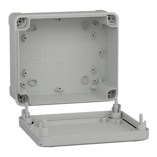 ABS box IP66 IK07 RAL7035 Int.H175W150D80 Ext.H193W164D87 Opaque cover H20