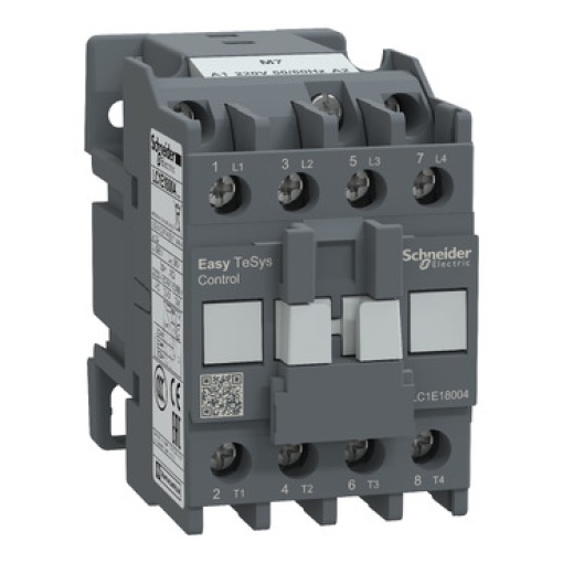 Contator, controle fácil TeSys, LC1E, 4P 4NO, AC-1 32A, 220V