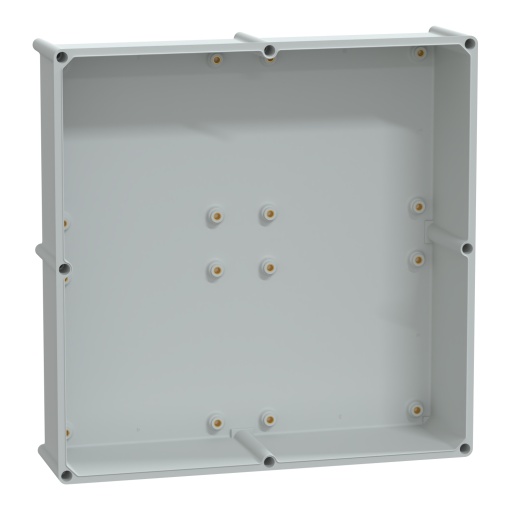 PLS box, polyester rear, opaque PC cover IP66 54x54x23cm