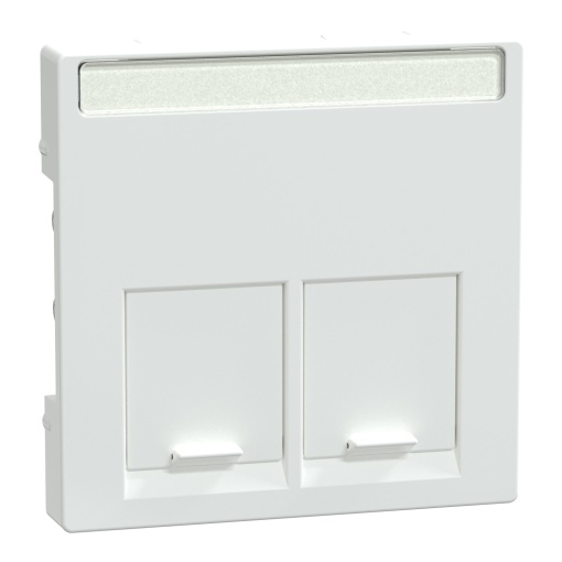Centro System M, para 2 tomadas de dados, branco ativo