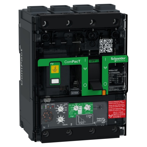 ComPacT DISJUNTOR NSXm100F 36kA CA 4P 50A 4,1 ELINK