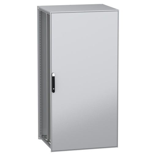Armário elétrico modular de montagem no chão, PanelSeT SFN, aço descarbonizado,platina, 2000x1000x800mm, IP55