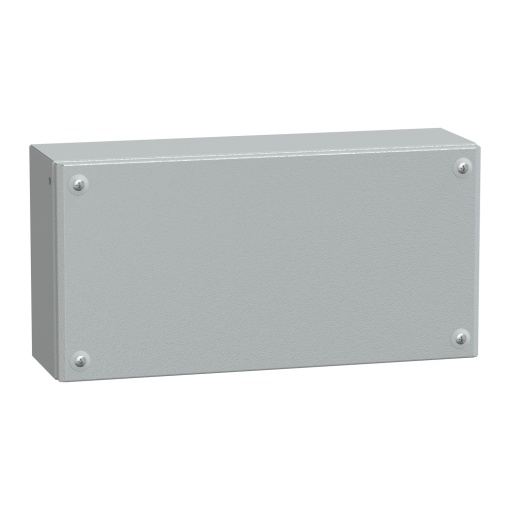 Metal industrial box plain door H200xW400xD120 IP66 IK10 RAL 7035
