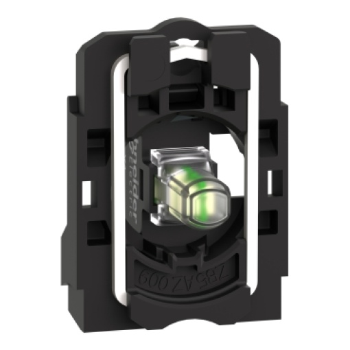 Montagem completa do corpobloco luminoso, Harmony XB5, branco, LED universal, terminais de aperto de parafuso, 24V