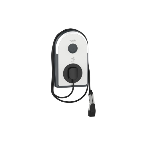 Carregador, EVlink Pro ACAC Metal, 7.4kW, 32A, 1PN, T2 cabo incluido, RDC-DD 6mA, RCD Asi 30mA, MNx aux.