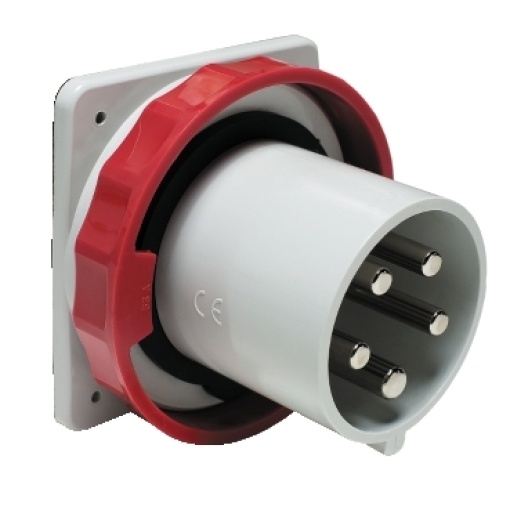 Ficha, Mureva PK, para montagem em quadro, 125 A, 3PE, 400 V, IP67