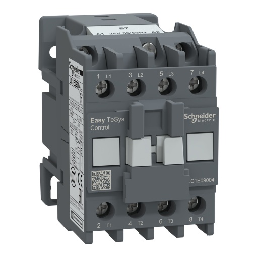 Contator, controle fácil TeSys, LC1E, 4P 4NO, AC-1 20A, 24V