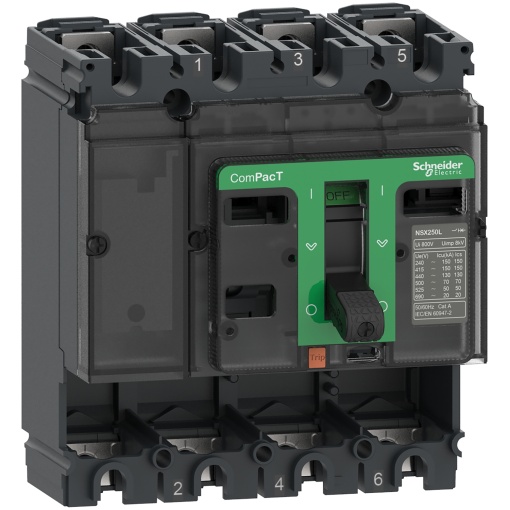ComPacT BLOCO DE CORTE NSX100N 50kA CA 4P 100A