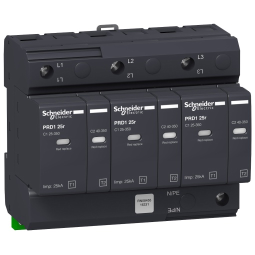 Descarregador de sobretensões PRD1 25r 3P Tipo 12
