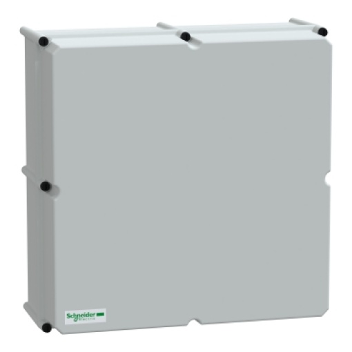 PLS box, polyester rear, opaque PC cover IP66 54x54x18cm
