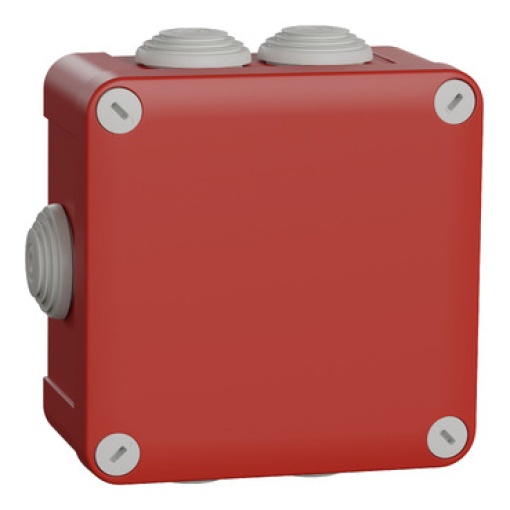 Mureva BOX - security junction box - 7 grommets Ø25 - 105x105x55 mm