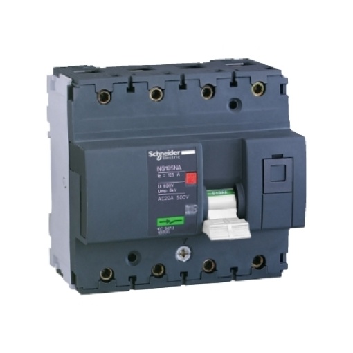interruptor NG125NA, 4P, 100A