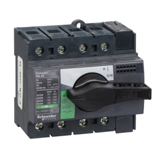 interruptor seccionador Interpact INS63 - 4 pólos - 63 A