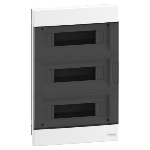 Easy9 EU - Quadro de encastrar - IP40 - 3x12 módulos - porta fumada