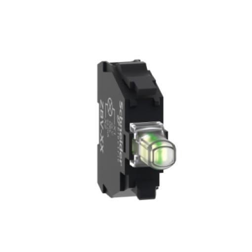 Bloco luminoso, Harmony XB4, Harmony XB5, branco, para cabeça 22mm, LED universal, terminais de aperto de parafuso, 110...120V AC