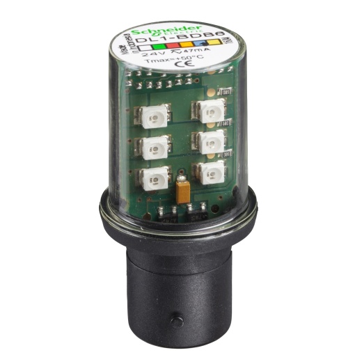 Lâmpada led azul para sinalização - ba 15d - 24 v