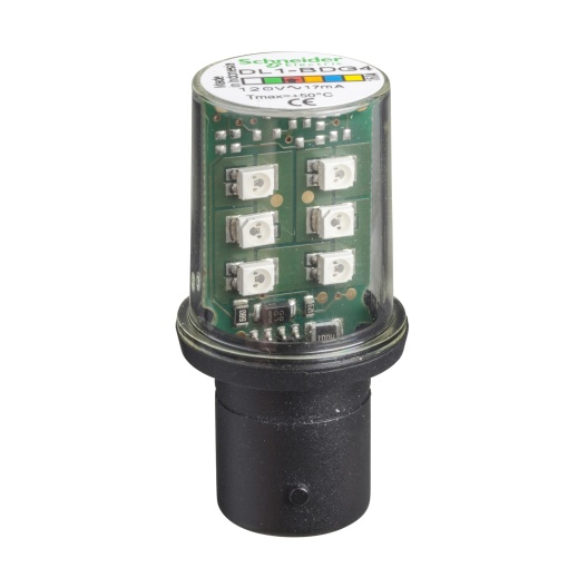 Lâmpada led vermelho para sinalização - ba 15d - 120 v