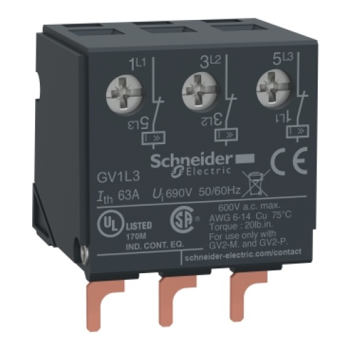 bloco limitador GV2MEP montagem superior