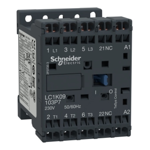 Contactor TeSys K - 3P3 NA - AC-3 -  440 V 9 A - 230 V bobina CA