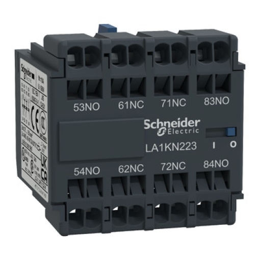 TeSys K - Auxiliary contact block - 4 NF - spring terminals