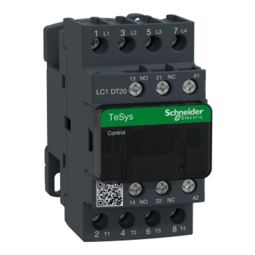 Contactor Tesys D - 4P4 NA - AC-1 -  440 V 20 A - 120 V CA 5060 Hz bobina