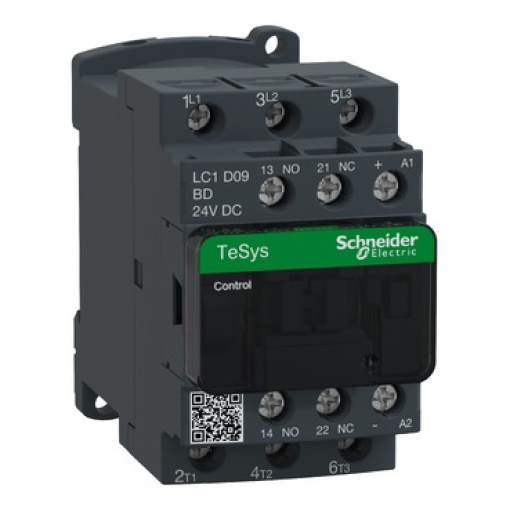 Contactor TeSys D - 3P3 NA - AC-3 -  440 V 9 A - 24 V CC bobina