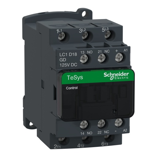 Contactor Tesys D - 3P3 NA - AC-3 -  440 V 18 A - 125 V CC bobina