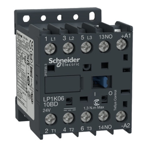 Contactor TeSys K - 3P3 NA - AC-3 -  440 V 6 A - 24 V bobina CC