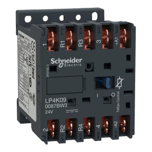Contactor TeSys K - 4P2 NA  2 NF - AC-1 -  440 V 20 A - 24 V bobina CC