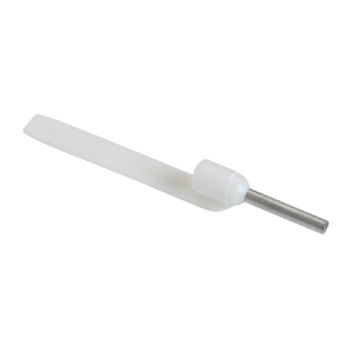 ponteira simples com porta-referências  tamanho médio  0,5 mm² - branco
