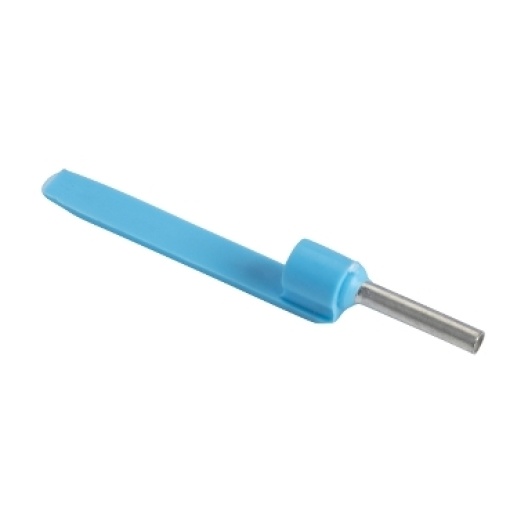 ponteira simples com porta-referências  tamanho médio  0,75 mm² - azul