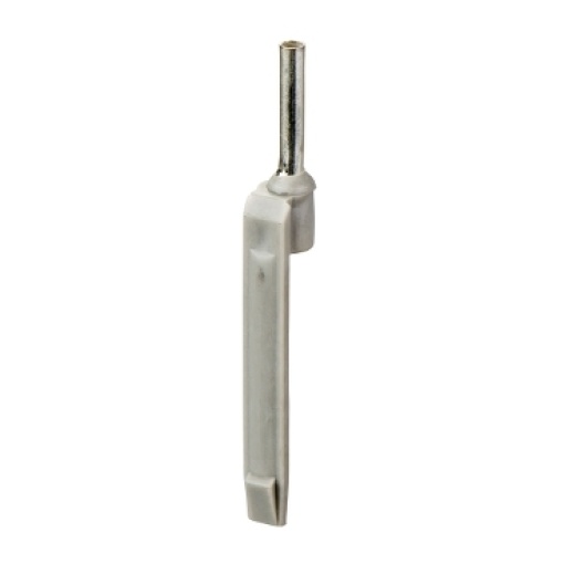 ponteira simples com porta-referências  tamanho médio  2,5 mm² - cinzento