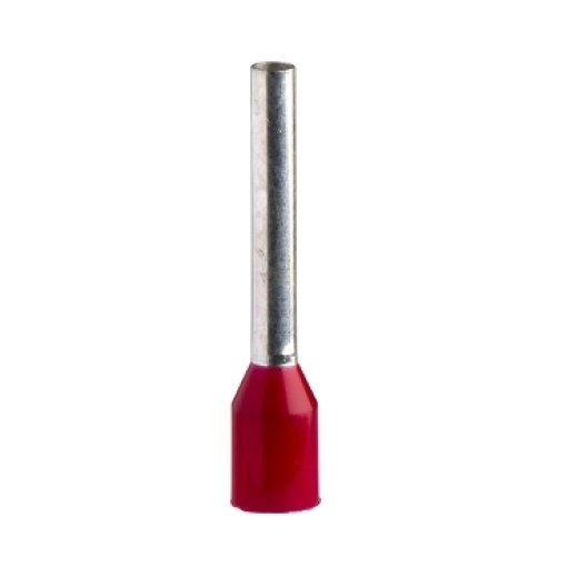 ponteira simples  tamanho longo  1 mm2 - vermelho